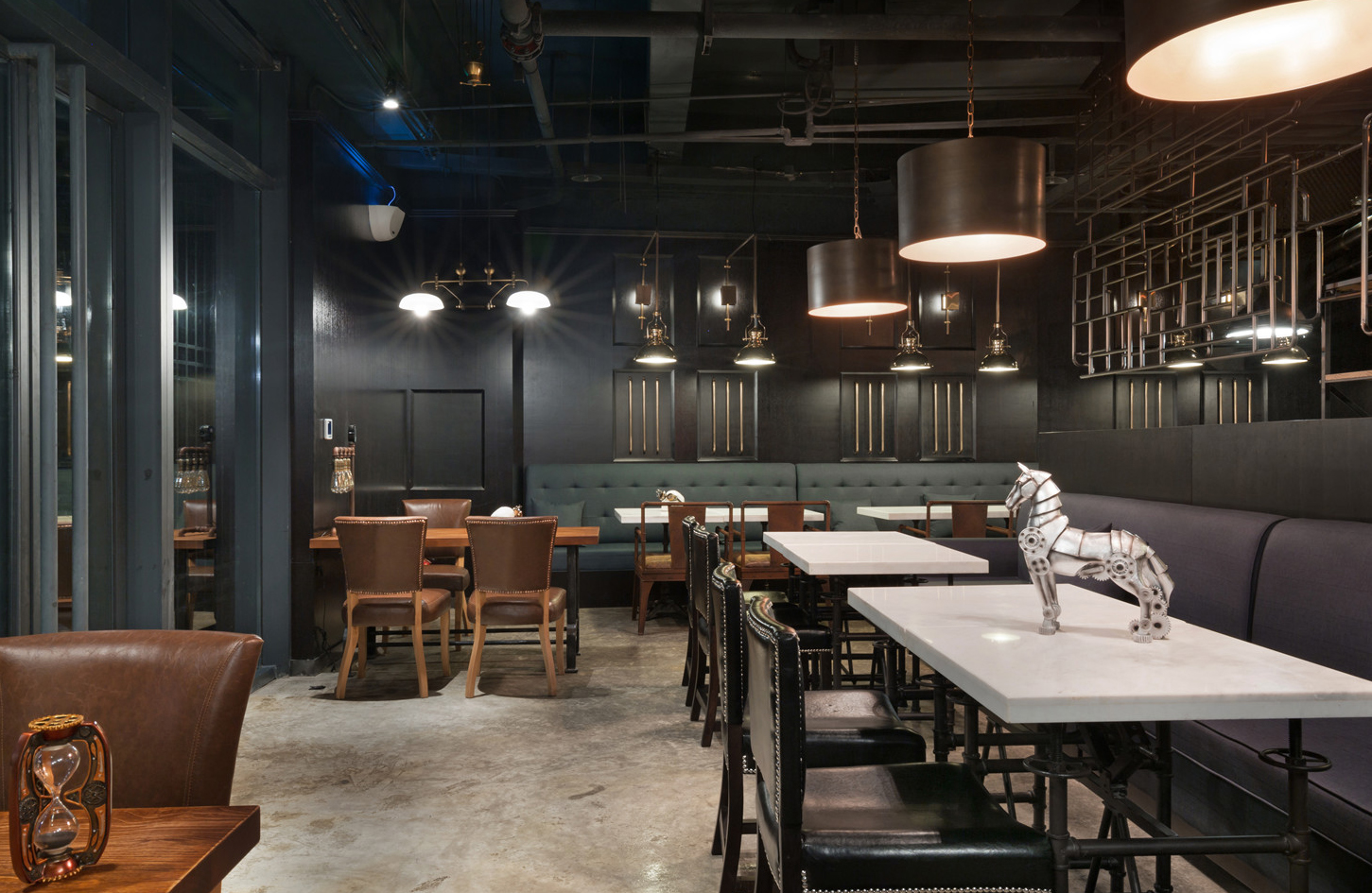 自助餐廳裝修設(shè)計(jì)卡座效果怎樣？