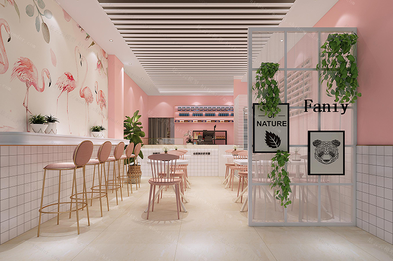 奶茶店最簡單裝修選擇什么效果風(fēng)格好？