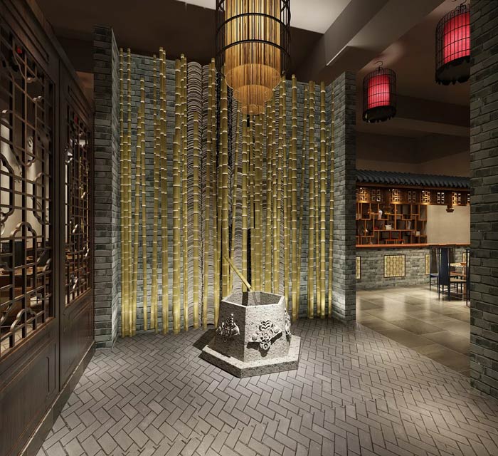 風(fēng)味型火鍋店裝修設(shè)計(jì)案例效果圖分享！