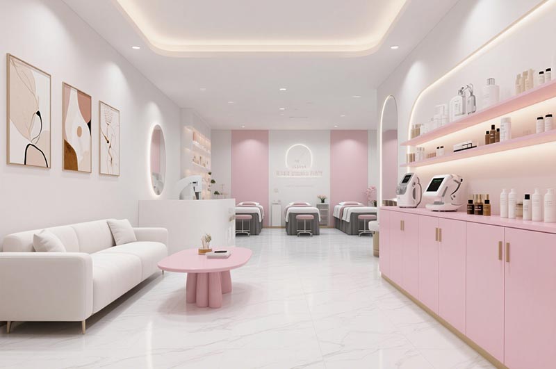 美容店裝修設(shè)計效果圖
