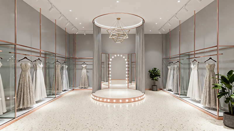 禮服店裝修效果圖